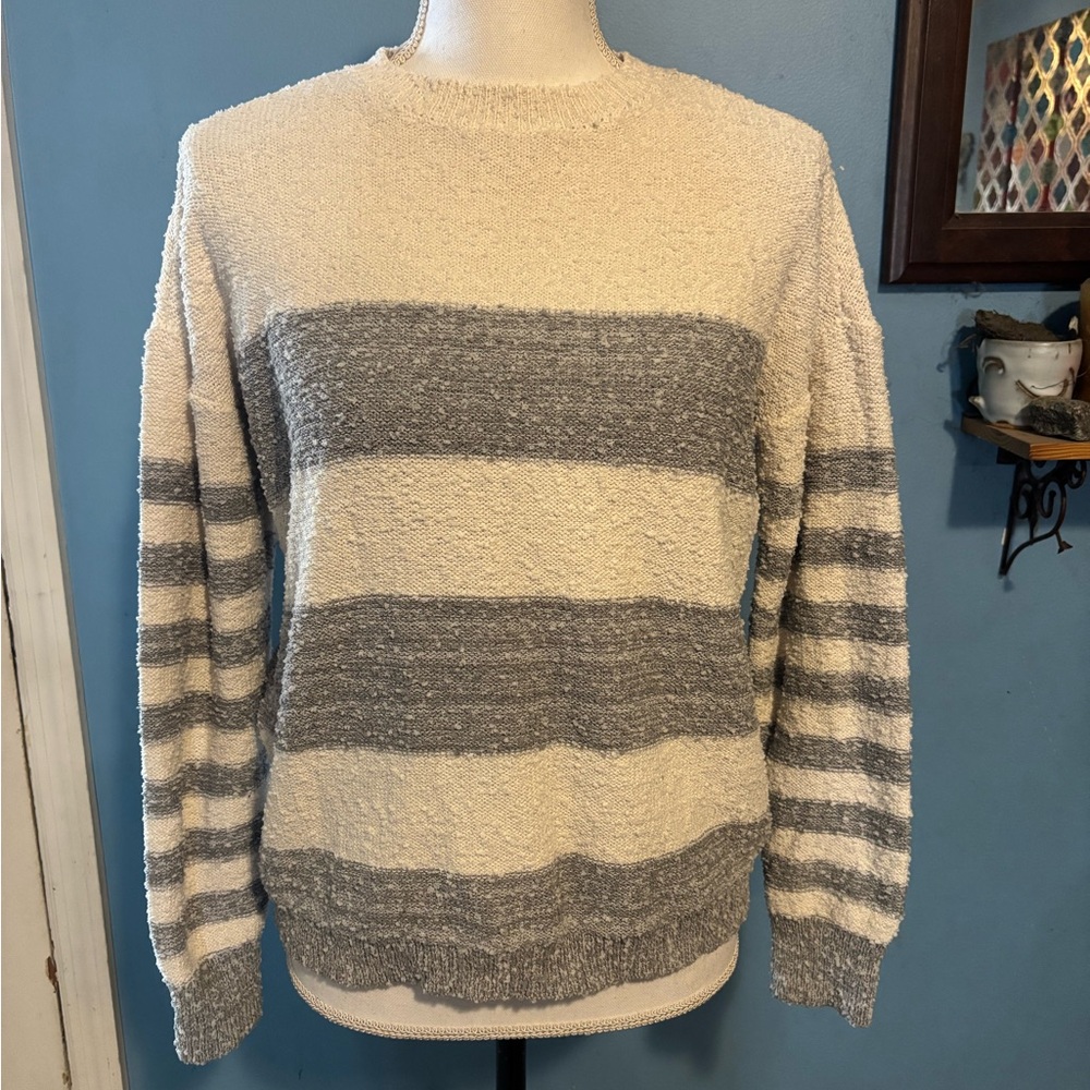 Knox Rose, Striped, Popcorn, Sweater